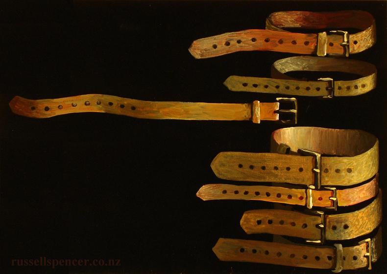 Dream Belts 1 - painting by artist Russell Spencer