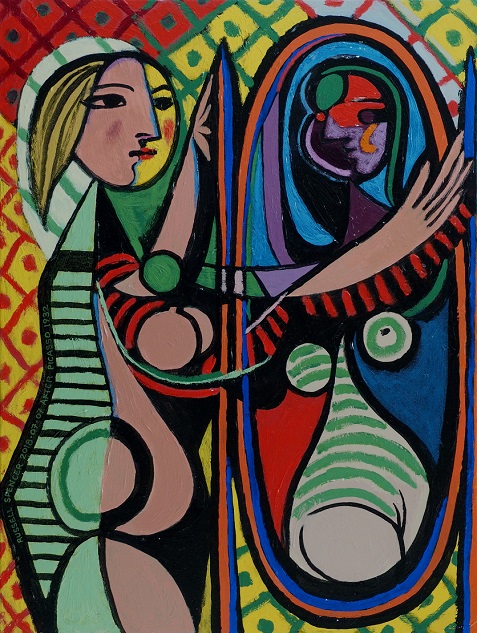 Copy of Picasso's Girl Before A Mirror, by artist Russell Spencer