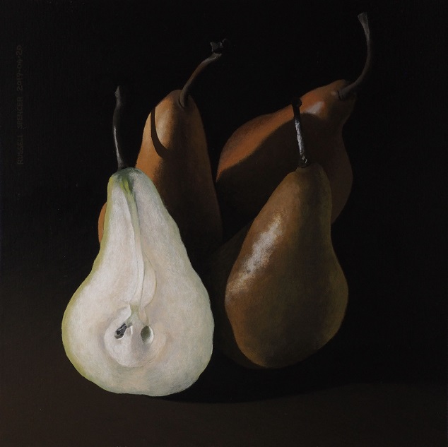 Finished Painting Three and a Half Pears